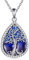 YAFEINI Tree of Life Necklace 925 Sterling Silver Teardrop Enamel Family Tree Pendant Necklace for Women