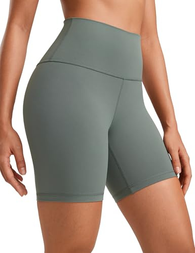 CRZ YOGA Butterluxe Biker Shorts 6 Grey Sage 14