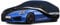 Holthly Bâche Voiture Extérieur à 10 Couches, Housse Protection Voiture 100% Étanche Anti UV Soleil, Bâche pour Coupe Peugeot RCZ 308CC, BMW Z4,Porsche Boxster 718 Cayman, etc. C5 Noir
