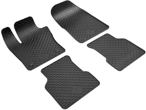 Walser DirtGuard Gummi Fussmatten Auto für Jeep Compass 01/2016-Heute, Alfa Romeo Tonale 03/2022-Heute, 100% passgenaue Auto Fußmatten, robuste Universal Fußmatte Auto, Gummimatten Auto