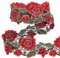PandaHall 3m Blumen-Spitzenband, 10.5 cm Rose Jacquard Band Stickerei Polyester Spitzenbänder Dekorative Nähborte Für Hochzeitskleid Polsterung Vorhang Kleidung