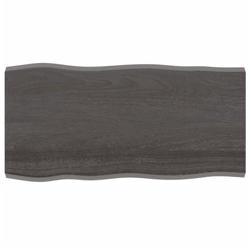 GuyAna Tischplatte 100x50x4 cm Massivholz Eiche Behandelt Baumkante Tischplatte Massivholz Tischplatten Aus Massivholz