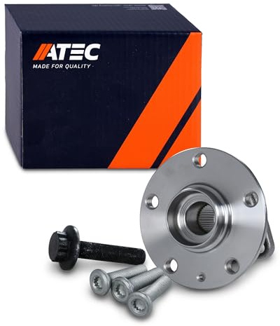 ATEC Germany 1x Radlager vorne/hinten mit ABS-Sensor Radlagersatz | Kompatibel mit: AUDI A3, A3 Cabriolet, A3 Limousine, A3 Limousine, A3 Sportback, A3 Sportback, Q2, Q3, Q3 Sportback, TT