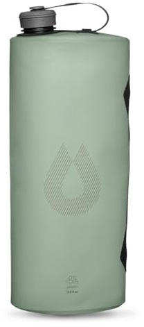 HydraPak Seeker - Faltbarer Wasserspeicher (4L/140oz) - BPA- und PVC-freier Camping Trinkrucksack - Sutro Green