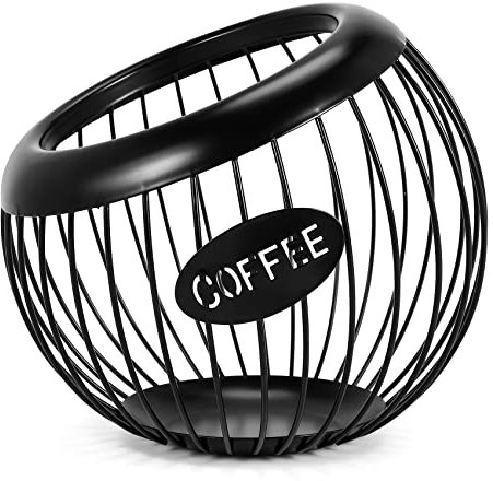 Nagoyuki Porta Cialde caffè, Tazza K di Grande capacità e Organizer per Cialde caffè Espresso, Cestello Porta Capsule caffè nel Metallo