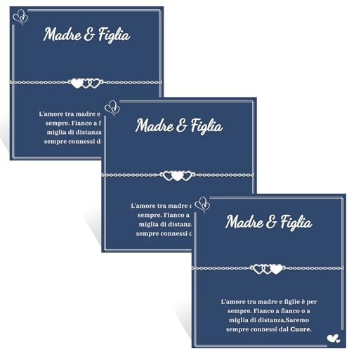 VU100 3 Stück Mutter Tochter Armband,it