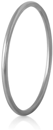 Akitsune Damenring | Eleganter 316L Edelstahlring für Frauen | Wasserfest und Antiallergen | Größe 48 bis 62