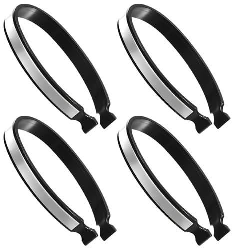 Geosar 2 Paar Fahrrad Hosen Clips Reflektierende Fahrradclips Elastische Hosenspangen Reflektoren PVC Beschichtete Fahrradklammern Fahrrad Knöchelbänder für Herren Damen Radfahrer