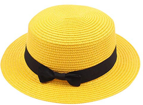Visière Chapeau de plage Soleil Solide Soleil Top Chapeau d'été pour femme Casquettes de baseball de luxe, doré, taille unique