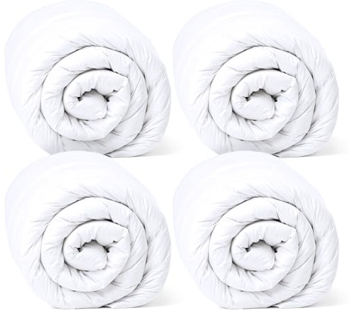 Amazinggirl Ganzjahresdecke Bettdecke Set: 4 Stück 135x200 cm - Bettdecken Duvet Bett Decke Steppdecke Schlafdecke Steppbettdecke Quilt mit Füllung aus Microfaser weiß Oeko-Tex-Zertifikat