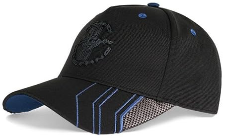 Ford Mustang Logo Baseball Cap Schwarz Blau verstellbar