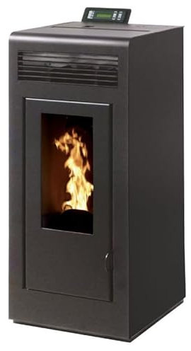 INTERSTOVES - Poêle à granules MARINA 13 Etanche sortie Concentrique sur le dessus - Noir