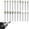 Fresas Diamante, Brocas para Molienda de Diamante, Juego de Fresas de Diamante, Se Utiliza para Grabar, Esmerilar, Pulir, Grabar y Perforar Piedra, Vidrio y Cerámica, 20 Piezas