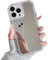 ZTOFERA Case for iPhone 13 Pro Max, Cute Makeup Mirror Case Clear Sliver Back Soft Slim Case, Flexible Shockproof Anti-Scratch Protection Bumper Cover for iPhone 13 Pro Max 6.7 - Clear