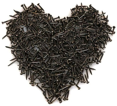 HVDHYY 1 * 10mm Testa Rotonda Piccolo Chiodi di Legno Decorative Chiodi DIY Tecnologia piccole unghie da Te Accessori Noir 500PCS
