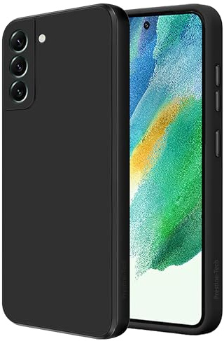 Pristine-Tech Designed for Samsung Galaxy S21 FE 5G Case, Silicone Shockproof Phone Case [Soft Anti-Scratch Microfiber Lining] for Samsung Galaxy S21 FE 5G 2022 (Black)