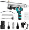 Pompe à Graisse 2-in-1Pompe a Graisse Electrique 12000 PSI Pompe a Graisse Pneumatique Avec batteries de 1 500 mAh,débit d'huile de 70 g/min,tuyau de 30 cm de long,4 raccords différents pour équipemen