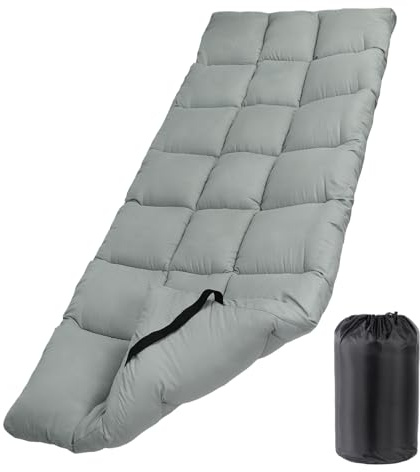 Tuphen Kinderbett-Matratzenauflage für Camping, Kinderbett-Matratzenauflage, Camping-Matratze, Isomatte, 190,5 x 76,2 cm, weiche, leichte gesteppte Pads für Campingbett/Wohnmobil-Etagenbett/schmale
