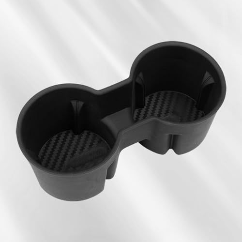 Celdelin Model Y Model 3 Cup Holder with Storage Compartment,2 in 1 Cup Holder for Model 3 Model Y 2021-2023,Tesla Cupholder Insert (New-M3/Y-Black)