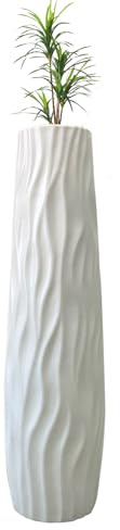 Penlimly Jarrón alto decorativo para suelo, jarrón grande de 58 cm, centros de mesa, decoración moderna y grande para boda, sala de estar, cocina, lugar de trabajo, hogar, casa de campo y dormitorio
