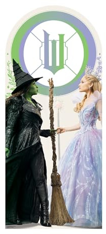 Star Cutouts SC4786 Wicked: For Good Glinda & Elphaba Emerald City Backdrop Cardboard Cutout 185cm – Movie Party Decoration, Photo Backdrop & Fan Display