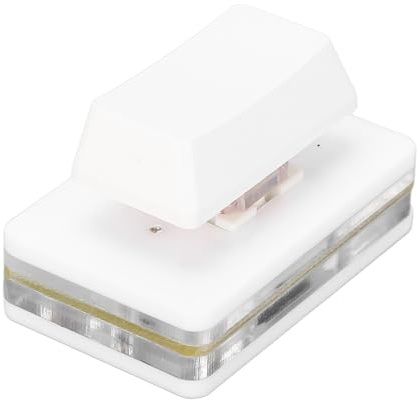 Demeras Clavier OSU, Clavier PC Programmable Macro Filaire de Type C à 1 Touche pour Le Bureau (Blanc)