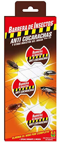 COMPO Barrera de insectos Cebo Anti cucarachas, Control de cucarachas, peces plateados y cochinillas, 3 unidades