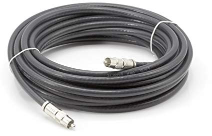 THE CIMPLE CO Digital Audio Cable - Digital Coaxial Cable with RCA Connections, 75 Ohm - Low and High Frequency RG6 Coax - Subwoofer - (S/PDIF) Black RCA Cable, 100 Feet