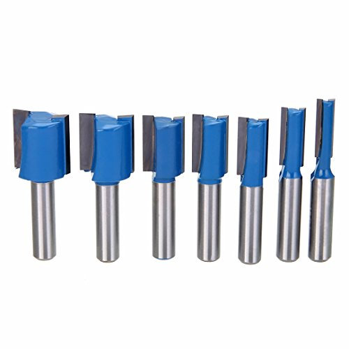 7 8 mm Schaft gerade/Dado Router Bit Set 6 mm 8 mm 10 mm 12 mm 14 mm 18 mm 20 mm Holz Fräser