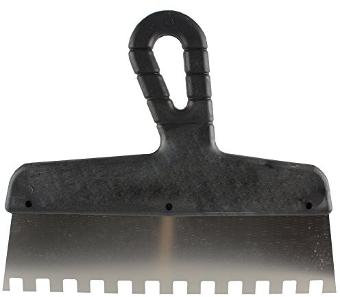 MKK - 19804-003 - Zahnspachtel Kleberspachtel Zahnkelle Glättespachtel Fliesenkelle 200 mm 10x10mm