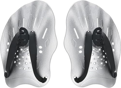 SantTop Palas de natación Contour para Mano y natación, con Correas Ajustables, Guantes de Ejercicio, Palma para Mujeres y Hombres