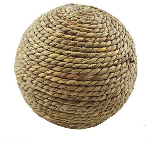 Liery Kaninchen Zubehoer Kaninchen-kleines Haustier, Das Spielzeug-Naturrasen-Ball Für Die Zahnreinigung Kaninchen Spielzeug