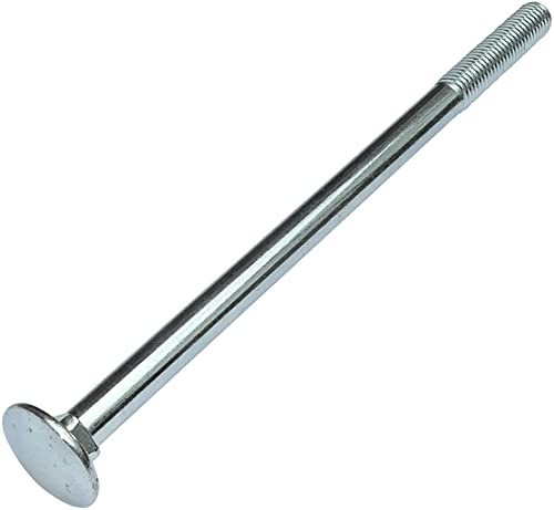 AERZETIX - C49044 - Satz von 10 Schlossschrauben flachrundschrauben schloßschrauben mit flachrundkopf und vierkantansatz - M10x180mm - aus verzinktem stahl - DIN 603