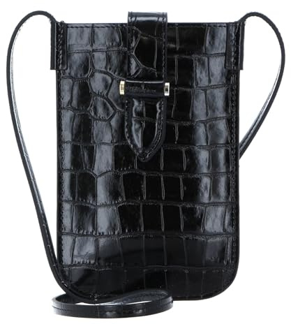 DECADENT Fiona Mobile Bag Croco Black
