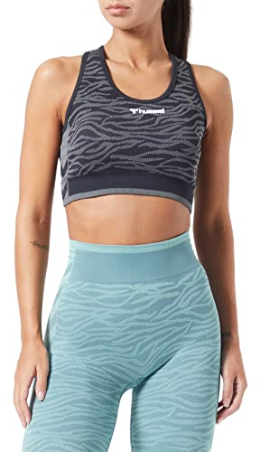 hummel hmlMT SAGA Seamless Sports TOP, schwarz/grau1038, S