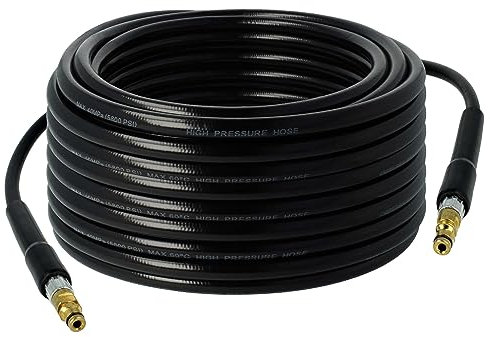 vhbw Manguera de 30m compatible con Kärcher K 3 Premium, K 3 Premium *AR, K 3 Premium Home * hidrolimpiadora - Rosca de latón
