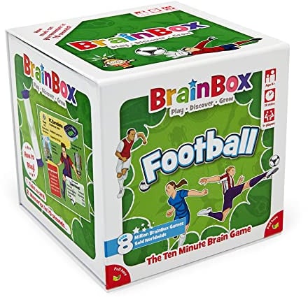 BrainBox Football | Fun & Educational Card Game | Ages 8+ | 1+ Players | 10 Minutes Play Time