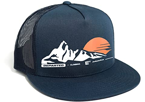 DEPARTED Herren Mesh Trucker Hat mit Print/Motiv - Snapback Cap - No. 182, Coastal Navy