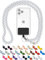 DROPLETSY Holzperlen Handykette universal, handgefertigt, Schlüsselband, Kette, Necklace zum Umhängen - kompatibel mit Allen Smartphones: Apple iPhone, Samsung Galaxy (ohne Hülle, WhiteBeach)