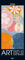 Art - Kalender 2024 - Hochformat - Korsch-Verlag - Kunstkalender mit Meisterwerken der verschiedenen Epochen - Vertikal-Kalender - 28,5 cm x 69 cm