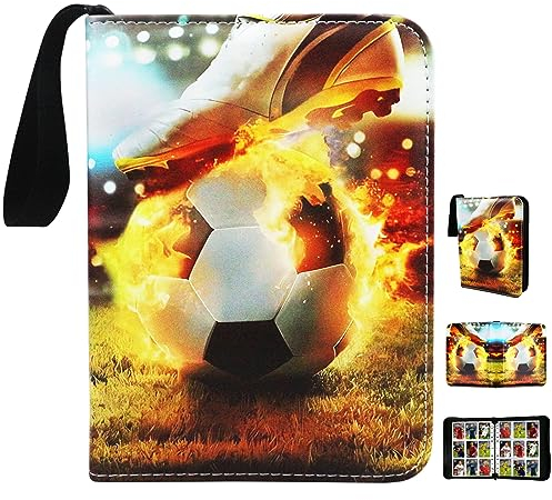 Karten Sammelalbum Fußball, 900 Taschen für Sammelkarten, Trainer Sammelkartenalben, 9 Taschen 50 Seiten (Fußball-J-L)