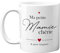 DECOHO Ma Petite Mamie Chérie - Taza de regalo para el día de la abuela, cumpleaños de la abuela, 33 cL, cerámica - estampado en Francia - Blanco