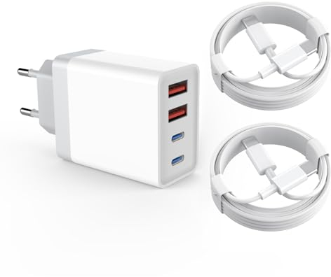 USB C Ladekabel 2m für Apple iPhone 15/15 pro /15 pro max /15 Plus Ladegerät Zubehör für iPad Pro Apple Watch Ultra Schnellladegerät und Schnellladekabel Netzstecker Ladestecker Netzteil Mehrfach