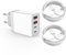 USB C Ladekabel 2m für Apple iPhone 15/15 pro /15 pro max /15 Plus Ladegerät Zubehör für iPad Pro Apple Watch Ultra Schnellladegerät und Schnellladekabel Netzstecker Ladestecker Netzteil Mehrfach