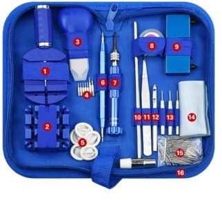 BLacOh Uhrmacherwerkzeug Set Uhrenöffner-Reparatur-Werkzeug-Set, Uhr-Stemmmesser, Schraubendreher, Stift, Hammer-Set, Uhrmacher-Band-Link-Zubehör Uhrmacherwerkzeug (Color : 149pcs)