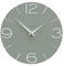 CalleaDesign - Smile Wanduhr, 30 cm, handgefertigt in Italien, modern und elegant, lautlos [Salbeigrün und Eis]