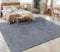 Paco Home Teppich Wohnzimmer Schlafzimmer Kurzflor Skandinavisches Boho Muster Geometrisch Rauten Motiv Einfarbig Weich Modern, Grösse:200x280 cm, Farbe:Anthrazit 7