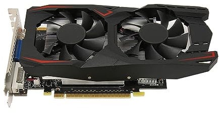 Dual Fan Graphics Card, 4GB DDR5 128bit, Rapid Cooling, Low Noise, High Performance, VGA, DVI, HD Multimedia Interface Compatible for Desktop PC (GTX1050Ti 4GB DDR5 128bit)