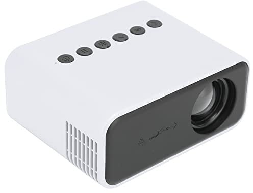 RajoNN LED Projector, Mini Portable Movies Projector 1080P for Laptop(yellow)