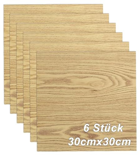 LUPATDY Lot de 6 plaques de contreplaqué de tilleul de 3 mm, découpe sur mesure, plaques de bois multiplex en bois, pour le bricolage, le laser, le modélisme, la décoration, la peinture